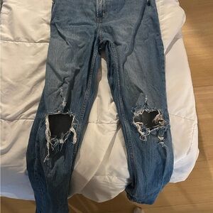 Abercrombie & Fitch Blue High Rise 90s straight Women Jeans